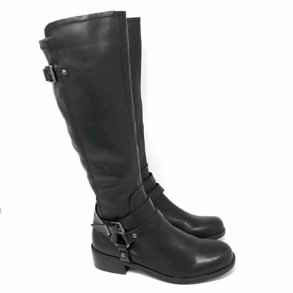 BCBGeneration Kurt Riding Boots Black Leather 6